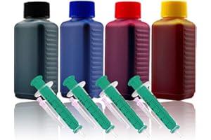 CENADO 400ml Nachfülltinte Druckertinte Refillset für Canon-Druckerpatrone PG-540 PG-540XL CL-541 CL-541XL