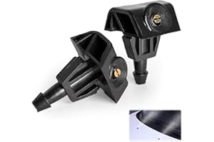 SANTUO 2 PCS Windscreen Washer Jets, Compatible with Nissan Juke 2010-2018, Note 2004-2011, Front Wiper Spray Nozzles, Replaces 289329U000, 289323JA0A