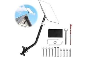 Honeyhouse Starlink Wall Mount, Kit de montage mural Starlink pour toit avec adaptateur de montage Starlink, support de poteau Starlink pour V2 Starlink Internet Kit Satellite