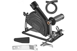 BEENLE-ICEY Angle Grinder Holder, Angle Grinder Bracket, 45°Adjustable Angle Grinder Stand, Dust Free Angle Grinder Machine Base, Hand Fixed Cutter Support Cutting Machine for Angel Mill Cutting(A)