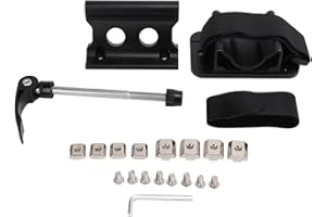 BOROCO Portabici Auto Tetto, Supporto Forcella per Bicicletta,Versatile Supporto per Bici con Clip Fissa,Supporto per Ruota Anteriore per Bicicletta a Sgancio Rapido (Nero)