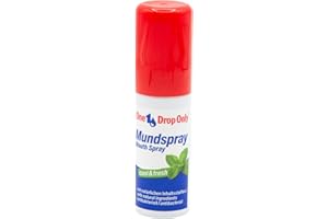 ‎ONE DROP ONLY One Drop Only antibakterielles Mundspray gegen Mundgeruch mit natürlichen Inhaltsstoffen für eine effektive Mundhygiene, frischer Atem Spray, mouth spray fresh (1 x 15 ml)