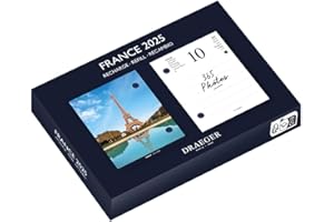 DRAEGER PARIS 1886 - Recharge Éphéméride Agenda Yvon 2025-365 Pages - 1 Photo/Jour - 7 Langues - Encre Végétale - Papier FSC® - Idée Cadeau Écologique & Décoratif - Design Chat