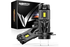 NIGHTEYE H7 LED Headlight Bulb - 1:1 Size Plug and Play H7 Headlight Bulb, 28000LM 6500K Cool White Super Bright, IP68 Waterproof,Pack of 2