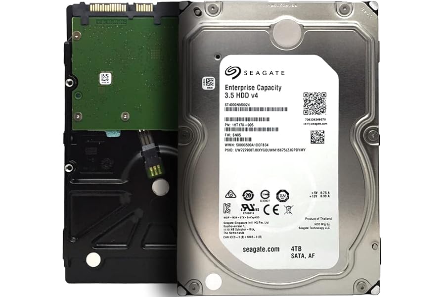 Seagate Enterprise Capacity 4TB Interne Festplatte ST4000NM0024 3,5 Zoll HDD SATA 6Gb/s 7200RPM 128MB Cache