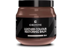 CREVIVE Kit de réparation pour cuir marron 300 ml – Entretien du cuir – Réparation du cuir – Canapé – Siège auto