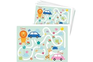 Q&BGRAFICHE Tovagliette in Carta Monouso per Compleanno Bambini – Modello Play | Tovagliette Monouso ideali per Feste di Compleanno, Pizzerie e Ristoranti | 29,7 x 42 cm – Confezione da 50 Pezzi