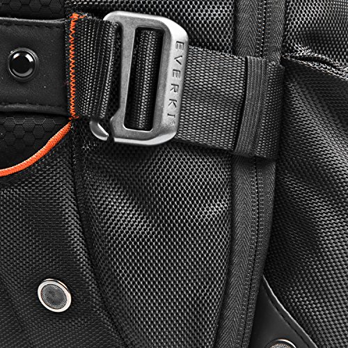 Everki Beacon – Laptop Rucksack für Notebooks bis 18 Zoll (45,72 cm) mit Schutztasche für Spielekonsolen (PS4, xBox, Wii), durchdachtem Fächer-Konzept – passend für Gaming Laptops (Asus ROG GL752, Acer Aspire, Dell Alienware 15, MSI GT, XMG), Schwarz - 7