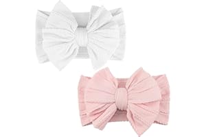 VEKXAR 2 pezzi fascia per capelli fascia per turbante per bambini fasce per bambina per bambina fiocchi per bambina fascia per capelli per neonato fasce per capelli per bambino