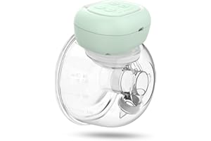 TESEU Electric Breast Pump Hands Free - Wearable Breast Pump Leak-Proof Breast Pump Electrical, 12 Levels 3 Modes, Painless Low Noise, BPA Free
