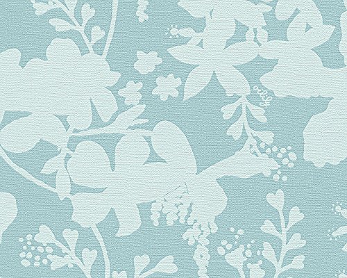 Oilily Home Tapete Oilily Atelier, florale Mustertapete, blau, 302742