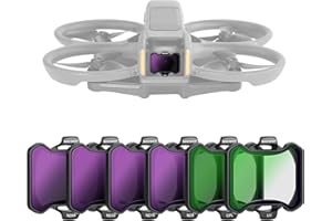 NEEWER Zatrzaskowy zestaw filtrów ND&UV i CPL kompatybilny z DJI Avata 2, 6-pak UV CPL ND8 ND16 ND32 ND64 neutralne filtry gęstości akcesoria do obiektywów drona, ultracienka ramka i dwustronnie