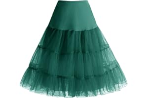 Homrain Spódnica w stylu vintage, 1950, halka, w stylu retro, spódniczka krynoline, do rockabilly, odświętna spódnica damska