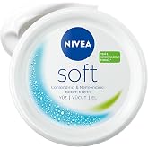 NIVEA Soft Nemlendirici Bakım Kremi 300 ml, 48 Saat Nemlendirme, Jojba Yağı,E Vitamini, Y&uuml;z,El,V&uuml;cut İ&ccedil;in,Paraben İ&ccedil;ermez