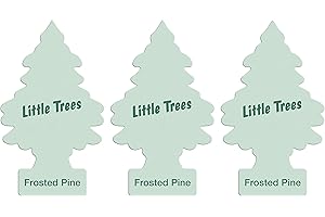 Little Trees Air Freshener Tree LTZ088 Frosted Pine Fragrance For Car Home Boat Caravan - Triple Pack