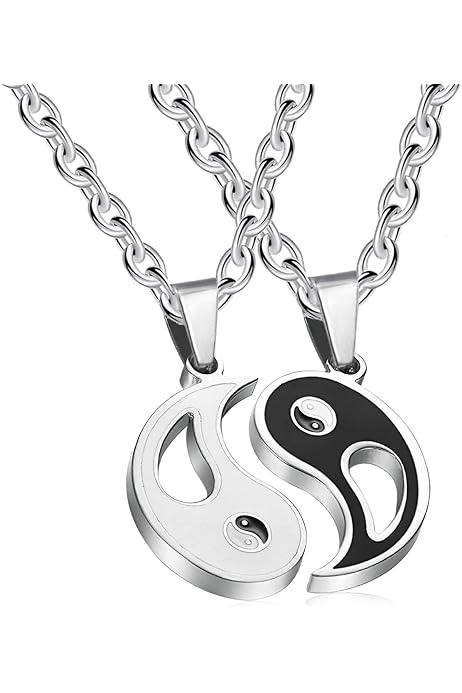 Half Heart Necklace Bracelets Set 