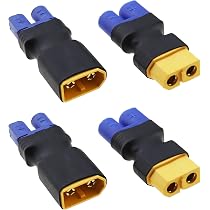 Adaptateur XT60 Vers EC5 - 4pcs Sans Fil Pour Batterie RC LiPo