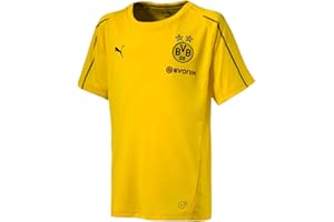 PUMA Unisex Kinder BVB Training Jersey Jr with Sponsor Logo T-Shirt
