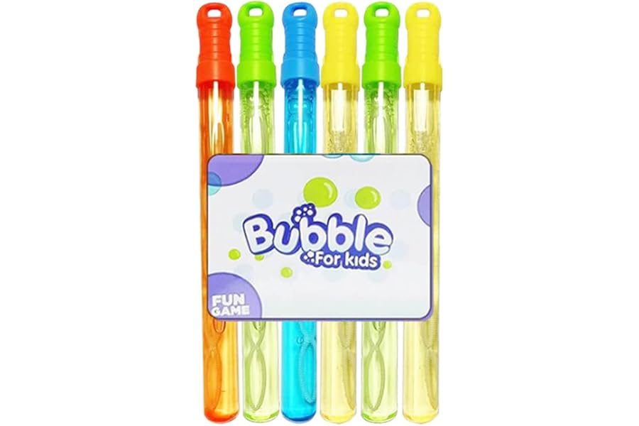 Ram® 6 x Giant Bubble Wand Sword Kids Childrens Bubble Maker Sticks Garden Party Toy 700ML