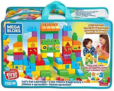 Mega Bloks Sac Construction Deluxe, 150 briques, jouet pour bébé et enfant de 1 à 5 ans, FVJ49