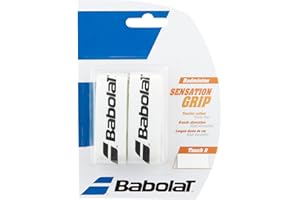 Babolat, Grip pour Raquettes modèle Grip Sensation, Matière Collante et Très Absorbante, Idéal pour Les compétiteurs à la Recherche d’Un Grip de Badminton de Grande qualité