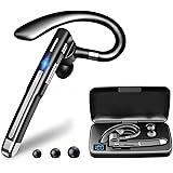 Oreillette Bluetooth sans Fil Kit Main Libre Bluetooth Avec double microphone pour l'annulation du bruit 64 Heures de Convers