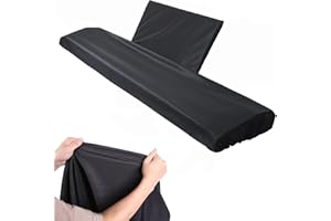 REMAGIC Keyboards Cover, Piano Keyboard Dust Cover 88 Key, Black Piano Music Keyboard Dirt Proof Cover with Music Sheet Stand Cover, Electric/Electronic Keyboard Waterproof Cover, Protective Keyboard Cover