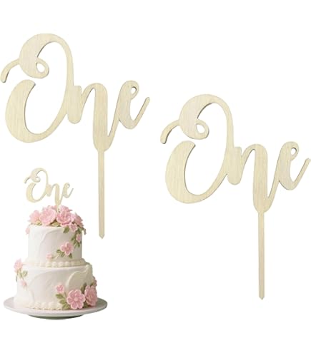 CakeDeco Taarttopper Cijfer 1 - Glitter Goud - 10cm