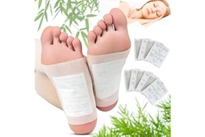 100PCS Patches de Pieds, JUSTDOLIFE Patch Detox Pieds, Coussinets pour les pieds de la douleur Patchs pour Soulager Stress Améliorent Sommeil, Eliminer les Toxines,aux Herbes Naturelles
