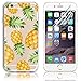 Produktbild iPhone 6S Silikon Hülle,iPhone 6 Hülle,Sunroyal TPU Case Schutzhülle Silikon Crystal Kirstall Clear Case Durchsichtig,Cartoon Grün Gelb Ananas Malerei Muster Transparent Weichem Silikon Schutzhülle Handy Gürtel Tasche Schutzhülle Hülle Case Cover Fall-Abdeckung Etui TPU Bumper Kratzfeste Scratch-Resistant Schale für iPhone 6S/6 (4.7 Zoll) + 1 x Frei Displayschutzfolie