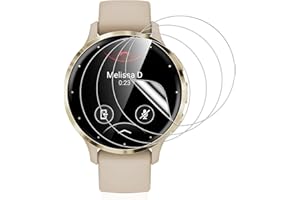Pnakqil 4 Stück für Garmin Venu 3s/Gamin Venu 4 41mm Schutzfolie,Panzer Schutz Glas für Garmin Venu 3s Displayschutz Flexible TPU,Weich HD Klar Anti-Staub Folie Displayfolie Einfache Installation
