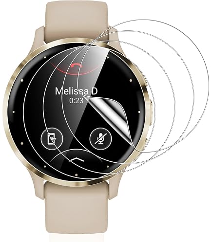 Pack De 4 Protectores De Pantalla Para Garmin Venu 3s / Venu 4 (41mm) - Película De TPU Ultrafina (0.12 Mm), Antiarañazos, Antihuellas Y Con Tecnología Autoregenerante