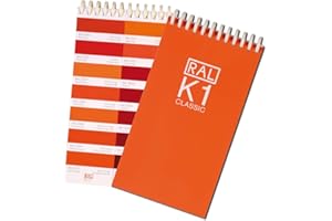 RAL K1 Colour Chart 213 Brilliant Colours in 1 Notebook in 3 Languages