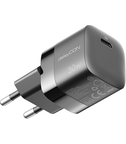 Caricatore USB C 30W GAN - 2 Porte Con Display LED, Per IPhone E Android - Foto 12