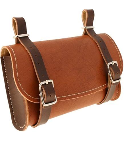 Borsello Sottosella Bici In Similpelle Nero - Fatto A Mano In Italia - Foto 2