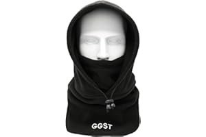 GG ST Balaclava Windproof Ski Mask Winter Thermal Fleece Hood Heavyweight Neck Warmer Snood Outdoor Sports Face Covers Hat For Men & Women