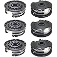 Line String Trimmer Replacement Spool, 27ft 0.065" Grass Trimmer Spools Compatible with Parkside cordless grass trimmer Parkside PRT 550 A1 - LIDL IAN 311404, PRT 550 A3, PRTA 20-Li B2 (6 spools)