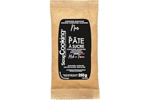 SCRAPCOOKING SCRAP COOKING - Sachet Pâte à Sucre Noire - Pour Pâtisseries, Gâteaux, Desserts - 7225 - 250g