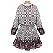 YQ15 2015 Autumn Women The New Check Dress (M, BEIGE)