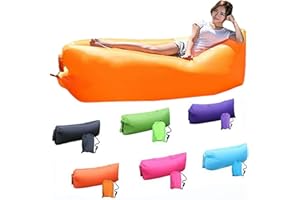 DERJLY Divano Gonfiabile a Sdraio Air, Divano ad Aria Air con Pacchetto Portatile,Divano Gonfiabile Campeggio per Viaggi, all'aperto, Campeggio, Escursionismo, Piscina e Feste in Spiaggia