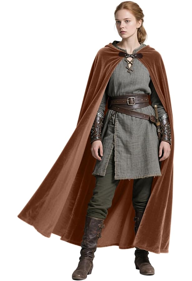 Ulikey Middeleeuwse kledingset voor heren, renaissance-kostuumset, middeleeuws piratenhemd, middeleeuwse broek, Viking-kostuum met enkelriem, riem, polsbeschermers (zwart, M