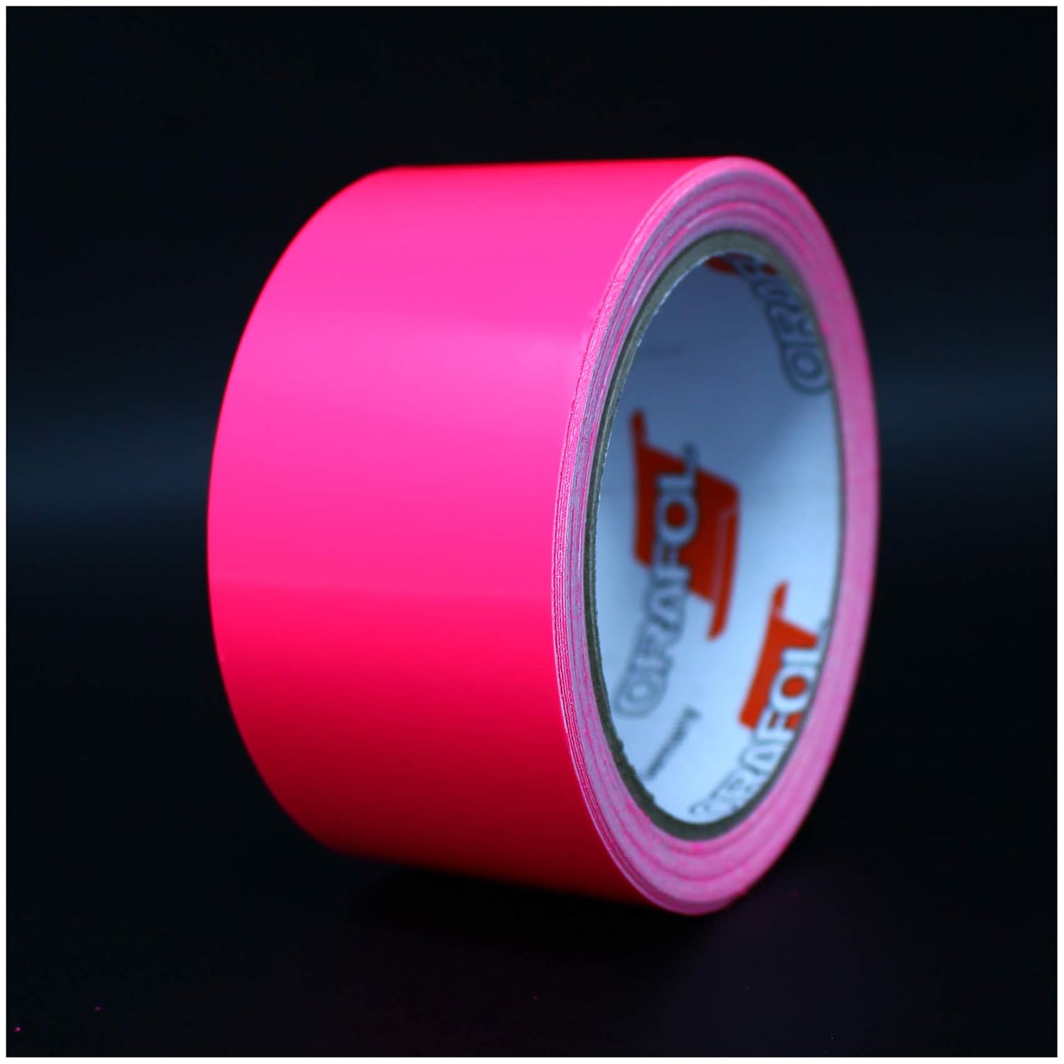 Finest Folia Sierstrip, plakstrip, decoratieve zijstreep, waterdicht, voor auto, motorfiets, boot of modelbouw, 10 m, 50 mm breed, fluorescerend roze