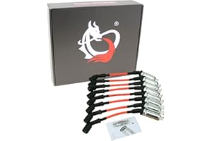 AIP ELECTRONICS DRAGON FIRE PERFORMANCE Orange Direct Fit 8.5mm Spark Plug Wire Set Compatible With 1999-2019 Buick Chevrolet GMC Cadillac Pontiac Hummer LS1 LS2 LS3 LS6 LS7 LSA LS LSX V8 Oem Fit PWJ256-O