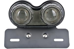 KATUR Tylne światło motocykla 40 W 40 diod LED, zintegrowane światło hamowania, kierunkowskaz z uchwytem tablicy rejestracyjnej, do H arley H onda Y amaha S uzuki K awasaki