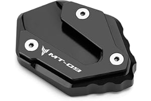 CXEPI Piastra Ingranditore per Estensione Cavalletto Laterale in Alluminio CNC per MT-09 / MT09 MT 09 2013-2022 2023 2024 2025