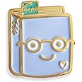 Night Owl Paper Goods Book Lover Enamel Pin