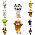 Ritu Shubhman'S Creation Animal & Bird Hand Puppets (Set of 10 Pcs) Tiger,Lion,Hen,Donkey,Monkey,Crow,Frog,Dog,Horse,Peacock Hand Puppets | Hand Puppets for Kids | Storytelling Puppets | Hand Masks