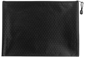 HDGSAFD Cartera de 1 pieza, tamaño A5, con cremallera, para guardar dinero en efectivo, ideal para llevar (negro)