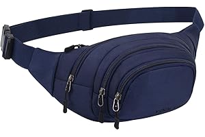 YOOLUAN Wodoodporna nerka nerka nerka saszetka nerka saszetka 4 kieszenie na zamek błyskawiczny podróż turystyka na świeżym powietrzu sport pas do biegania wakacje torba na pieniądze biodrówka