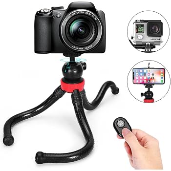 DaVoice Stativ-Handyhalterung – Drehbar, Für IPhone & Samsung, Bis 10,6 Cm Breit
